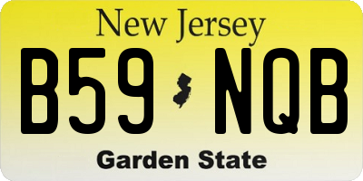 NJ license plate B59NQB