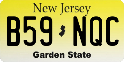 NJ license plate B59NQC