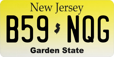 NJ license plate B59NQG