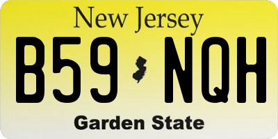 NJ license plate B59NQH