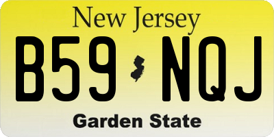NJ license plate B59NQJ