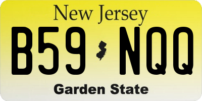 NJ license plate B59NQQ