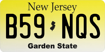 NJ license plate B59NQS