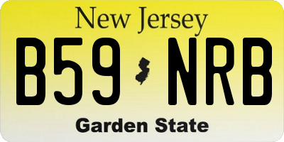 NJ license plate B59NRB