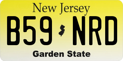 NJ license plate B59NRD