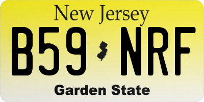 NJ license plate B59NRF