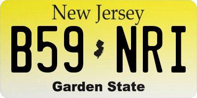 NJ license plate B59NRI