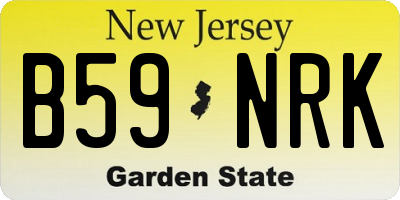 NJ license plate B59NRK