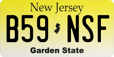 NJ license plate B59NSF
