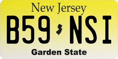 NJ license plate B59NSI