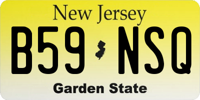 NJ license plate B59NSQ