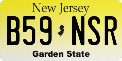NJ license plate B59NSR