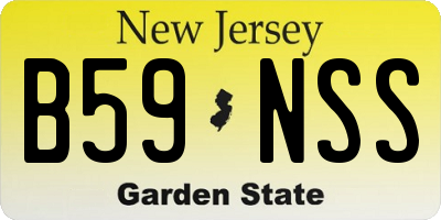NJ license plate B59NSS