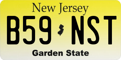 NJ license plate B59NST