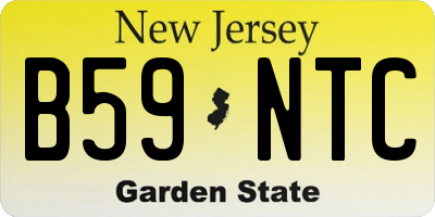 NJ license plate B59NTC