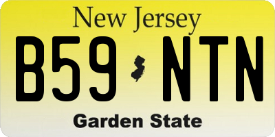 NJ license plate B59NTN