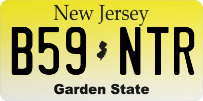 NJ license plate B59NTR