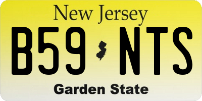 NJ license plate B59NTS