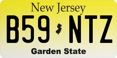 NJ license plate B59NTZ