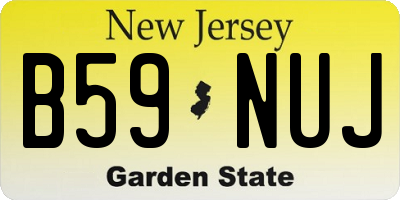 NJ license plate B59NUJ