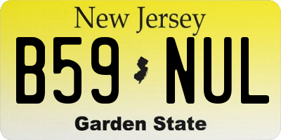NJ license plate B59NUL