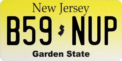 NJ license plate B59NUP