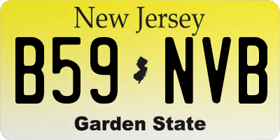 NJ license plate B59NVB
