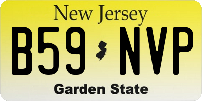 NJ license plate B59NVP