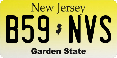 NJ license plate B59NVS
