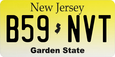 NJ license plate B59NVT