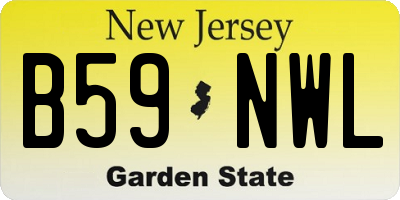 NJ license plate B59NWL