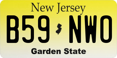 NJ license plate B59NWO