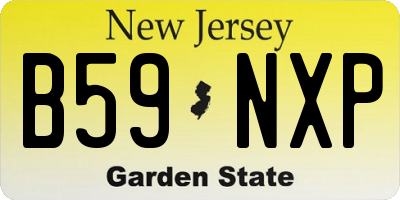 NJ license plate B59NXP