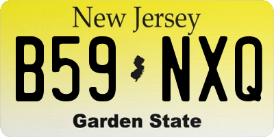 NJ license plate B59NXQ