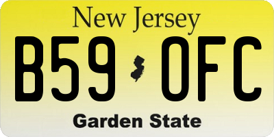 NJ license plate B59OFC