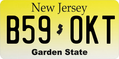 NJ license plate B59OKT