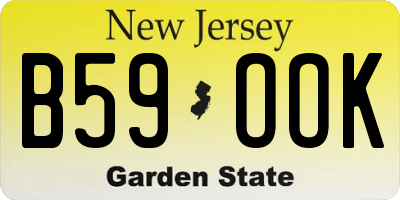 NJ license plate B59OOK