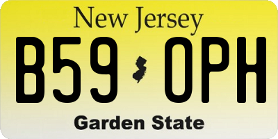 NJ license plate B59OPH