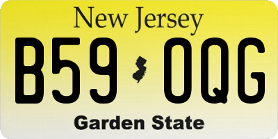 NJ license plate B59OQG