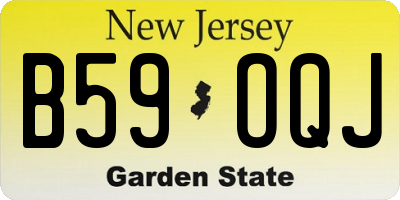 NJ license plate B59OQJ