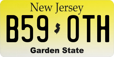 NJ license plate B59OTH