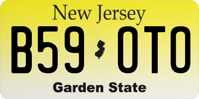 NJ license plate B59OTO