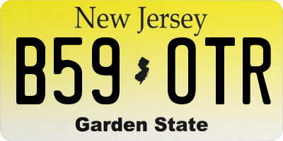 NJ license plate B59OTR