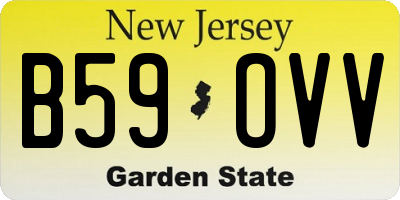 NJ license plate B59OVV