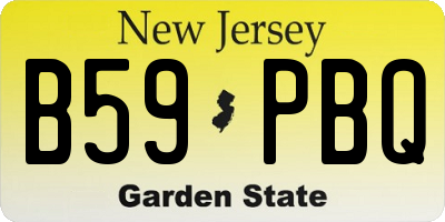 NJ license plate B59PBQ