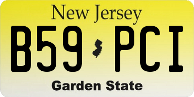 NJ license plate B59PCI