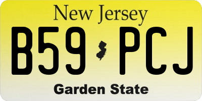 NJ license plate B59PCJ