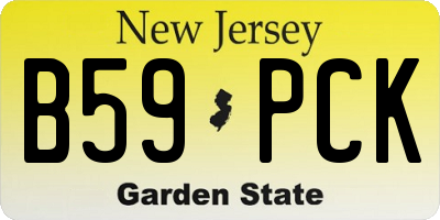 NJ license plate B59PCK