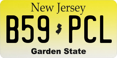 NJ license plate B59PCL