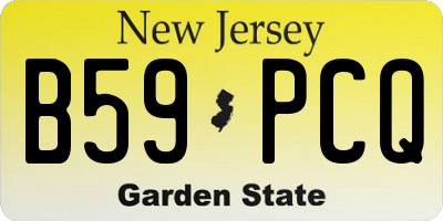 NJ license plate B59PCQ
